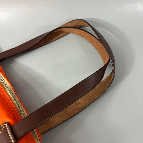 New Dooney & Bourke Wayfarer Orange Nylon Large Tote Bag - Picture 12 of 12